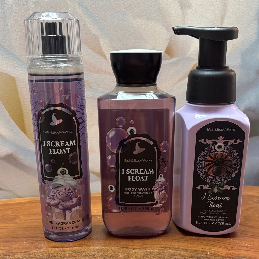 Bath & Body Works I Scream Float Mist, Body Wash, and Hand Soap